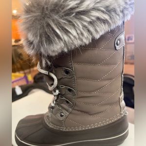 Girls winter fur boots